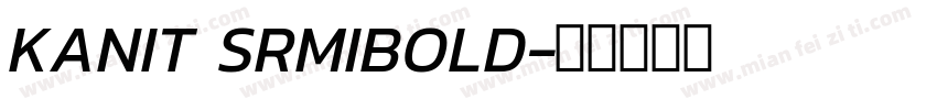 KANIT SRMIBOLD字体转换